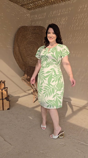 Vestido Curto Alfaiataria Com Botão Frontal Telha