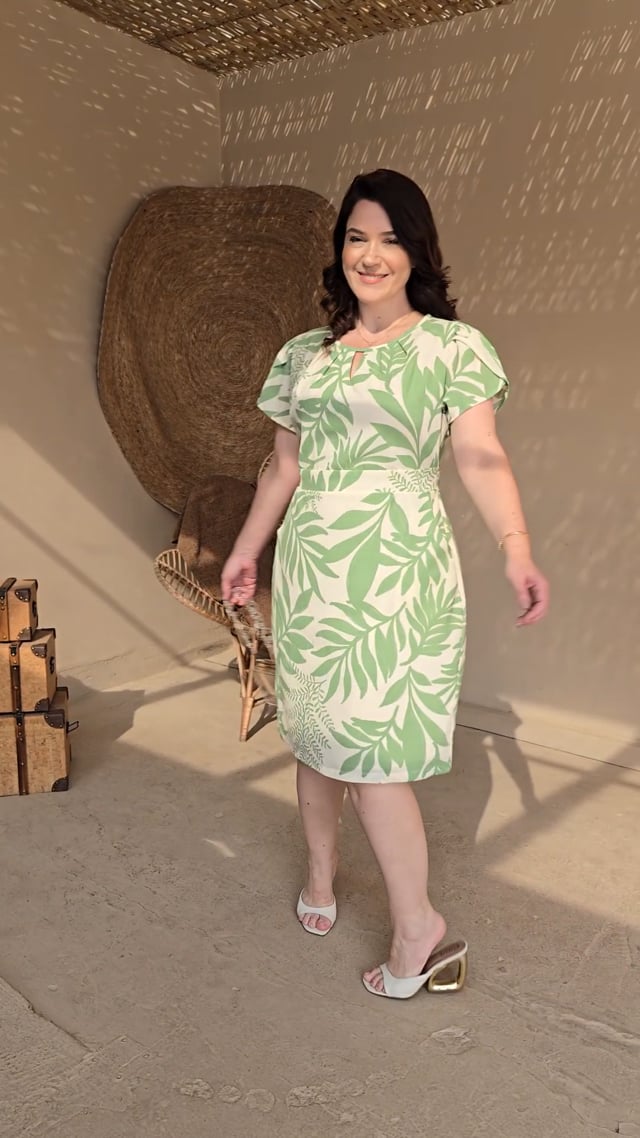 Vestido Curto Alfaiataria Com Botão Frontal Telha