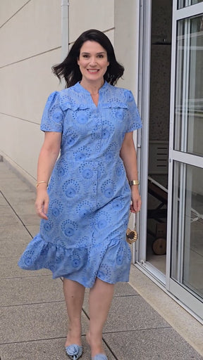 Vestido Curto Alfaiataria Com Pesponto Amarelo