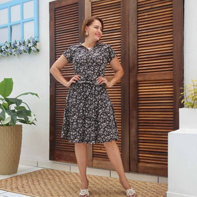 VESTIDO AURORA COM BOLSOS BLUSÊ